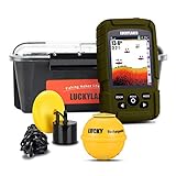 LUCKY Kabellos Handheld Fischfinder Boot verkabelt Transducer Fisch Finder Sensor Sonar wasserdicht...