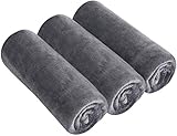 BW&HM Fitness Handtuch Sporthandtuch Sporthandtuch Fitnessstudio Gym Handtuch 40x80cm 3er Set Grau