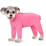 Hunde-Wintermantel für kleine Hunde, vierbeinig, warmer Fleece-Einteiler, hoher gerippter Kragen,...
