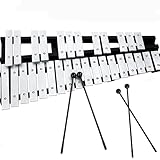 OUUTMEE 30 Noten Xylophon, Glockenspiel Aluminium Stangen mit 2 Schlägeln Ständer mit...