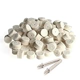 Polierpads aus Wollfilz, 13 mm + 2 Schaft für Schleifscheiben, 100 Stück