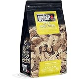 Weber Apfelholz Räucherchips (700g Packung) - dezentes Aroma, ideal für Käse, Gemüse, Fisch,...