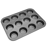 Besto (12 Muffinförmchen) | Antihaft-Muffinformen zum Backen von Kuchen & Brownies | BPA-freie...