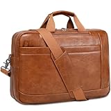 Herren Messenger Bag 17,3 Zoll Canvas/Leder Laptoptasche Rucksack für Herren Aktentasche Computer...