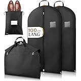 Bruce.® 2x Kleidersack Kurz 100x60cm inkl. 1x Schuhbeutel – Atmungsaktive Kleiderhülle für...