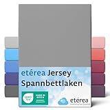 ETÉREA Jersey Spannbettlaken 80x160cm - 80x180-100% Baumwolle - Bettlaken Spannbetttuch 80x160cm -...