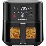 Chefman Heißluftfritteuse - 3,75 l kompakte Heissluftfritteuse für schnelle Mahlzeiten, mit Hi-Fry...