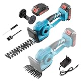 21V Brushless Akku Heckenschere mit Akku und Ladegerät, Elektrische Heckenschere Gardena, Batterien...