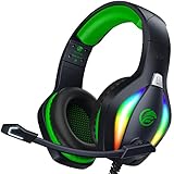 Fachixy 「2024 New」 FC100 Gaming Headset für PS4/PS5/PC/Xbox/Nintendo Switch, PS4 Kopfhörer mit...