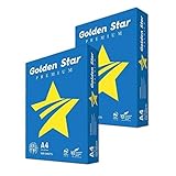 Golden Star Premium Office-Papier, A4, 75 g, 2 x 500 Blatt