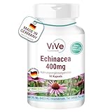 Echinacea 400 mg - 90 Kapseln - hochdosiert und vegan - Sonnenhut | Qualität aus Deutschland von...