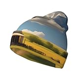 SamLng Ranch View Print Strickmütze Elastizität - Unisex Strick Häkeln Eimer Angeln Reisen...