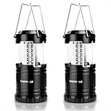 Lepro Camping Laterne, 2er Set 30 LEDs Batteriebetrieben Campinglampe, Faltbare Camping Hängelampe,...