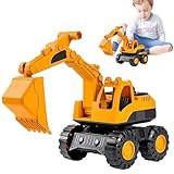Nzoike Sandspielzeug Bagger Sandkasten,Verwendung Kipplaster Bagger Strandspielzeug Auto,Reifen aus...