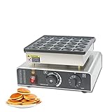 Pfannkuchenmaschine 25 Löcher Dutch Poffertjes Grill Mini Pancake Maker Antihaft 900W Dorayaki...