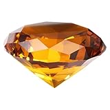 QUARKZMAN Klar Kristall Diamant Briefbeschwerer 60mm(2.4') Künstlicher Diamant Funkelnder Kristall...