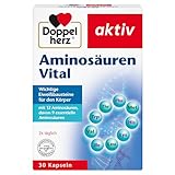 Doppelherz Aminosäuren Vital - 12 Eiweiß-Bausteine, darunter alle 9 essentiellen Aminosäuren,...