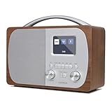 LEMEGA DR5 Tragbares DAB/DAB+ Digitalradio,Radio Holz mit Bluetooth 5.3,UKW-Radio für die Küche...