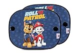 Paw Patrol Set mit 2 mikroperforierten Auto-Sonnenblenden mit den Figuren Chase und Marshall....