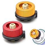 UIEXAY 2 Stück Gaskartuschen Adapter, Gasflaschenadapter, Gas Ventilkartuschen Düse Adapter, Gas...