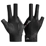 Wnddle Billard Handschuh, Snooker Handschuhe, Billiard Pool Cue Gloves, rutschfeste Poolhandschuhe,...