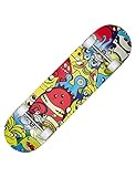 MUWO Street Skateboard 31 x 8 Zoll - hochwertiges Komplettboard für Einsteiger aus stabilem Holz...