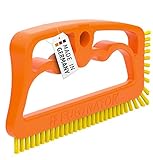 FUGINATOR® Fugenbürste orange/gelb– Bürste zur Fugenreinigung in Bad, Küche und Haushalt mit...