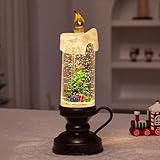 OCKULT LED Weihnachten Schneekugel flammenlose Kerze, Weihnachten Wassereinspritzung Kerze, USB...