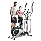 Dripex Crosstrainer für zuhause, Magnetisch ultraleiser Ellipsentrainer mit 8 Widerstandsstufen,...