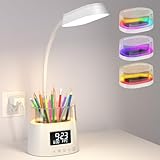 EMOBACO Kinder Schreibtischlampe, LED Schreibtischlampe mit RGB-Licht…