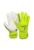 Reusch Jungen Attrakt Junior Unisex Torwarthandschuhe mit Außennaht Schnitt und Solid Belag,...