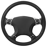 GLOSKIN Lenkradbezug Leder, Auto Lenkradbezug, 37-38 cm Steering Wheel Cover, Rutschschutz,...