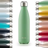 Blumtal® Trinkflasche Edelstahl Charles - Thermosflasche 500 ml - BPA-freie Thermo Trinkflasche...