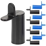 Abaodam 10 Stück Pool Billard Brückenköpfe in Schwarz Blau Tragbare Queue Bridge Halterung aus...