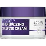 lavera Re-Energizing Sleeping Cream - natürliche Zellerneuerung - Revitalisiert Hautbild -...