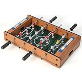 COSTWAY Mini Tischkicker, Tischfußball für 2 Spieler mit robustem Griff, 2 Fußbällen &...