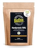 Biotiva Hanfprotein Pulver Bio 1kg - Hanfproteinpulver - 1000g Vorteilspack - Rohkost-Qualität aus...