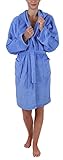 Betz Kinder Bademantel Style mit Kapuze Kinderbademantel Farbe hellblau Größe 128