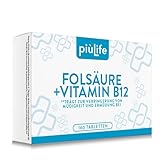 Folsäure Kinderwunsch und Schwangerschaft – 160 Tabletten PiùLife – 400 μg Folsäure...