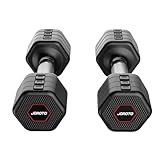 JOROTO Hanteln Set, 4-in-1 Verstellbares kurzhanteln 2er set, 2–5 kg, mit Verchromtem Rutschfestem...