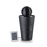 blumfeldt Liquitorre Gartenbrunnen - Wasserspiel, Solarbrunnen, Pumpe: 200 l/h / IPX8, Solarpanel: 2...