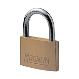 Magnum CAD30 Vorhängeschloss, Stahlbogen, Messing, 30 mm