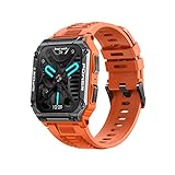 Desong Militär-Smartwatch, 5 cm (1,9 Zoll), robuste Smartwatch, Anrufempfang/Zifferblatt, IP68...