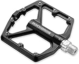 ROCKBROS Fahrradpedale Rennrad Pedale Aluminium Platform Pedale Ultraleicht Antirutsch Fahrrad...