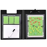 Dantolo Taktiktafel Fußball Zubehör, Tragbar Trainer Taktikmappe Fußball Coachen Trainer...