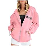 Kapuzenjacke Damen Jacke Herbst Sweatjacke Damen Mit Kapuze Sweatshirt Winterjacke Sweatshirtjacke...
