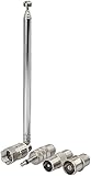 DAB FM UKW Radio Antenne 75 Ohm Unbal Teleskopantenne Zimmerantenne Kompatibel mit Yamaha Denon...