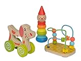 Eichhorn - 100003750 -Lernspielset,Geschenkset, 3 teilig,bestehend aus Steckfigur Clown,...