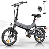 HITWAY E Bike Elektrofahrrad, 16 Zoll, E-Bike mit 7,8 Ah/36V Li-Akku, ohne Beschleuniger, 35–70 km...