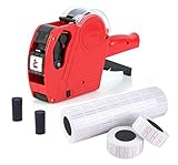 JZK Preisauszeichner 1 Linie 8 Zeichen Einzelhandel Preisschild Pistole Kit mit 10 Rollen Etikett...